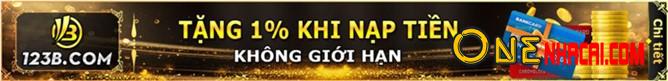 nạp tiền tặng 1% tại 123b